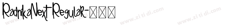 RadnikaNext Regular字体转换 RadnikaNext Regular字体转换